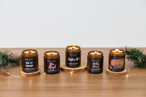 holiday scents noir lux candles