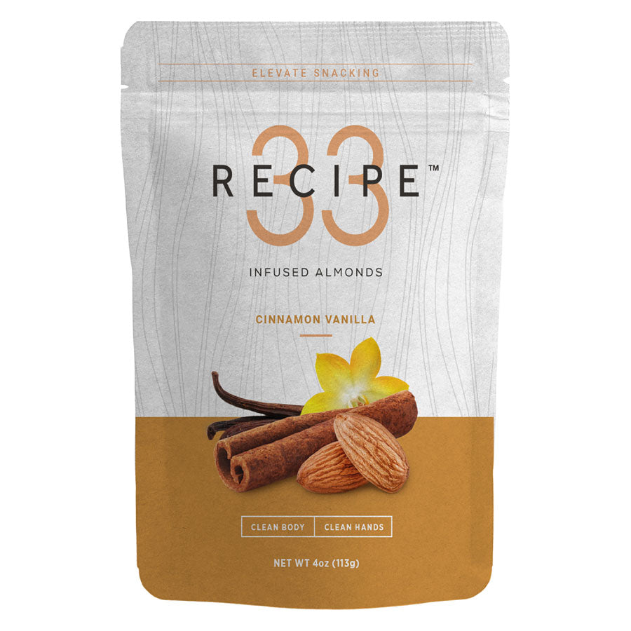  RECIPE 33 Lemon Rosemary Infused Almonds, Gourmet Vegan, High  Protein Healthy Snack, Keto Friendly, Paleo Friendly, Whole30, Gluten-Free,  Grain-Free, Non-GMO, Kosher, Low Carb (4oz Pack) : Grocery & Gourmet Food