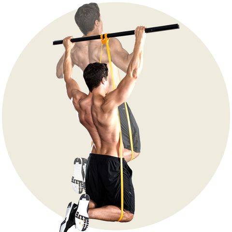 How to use elastic band to practice pull up?