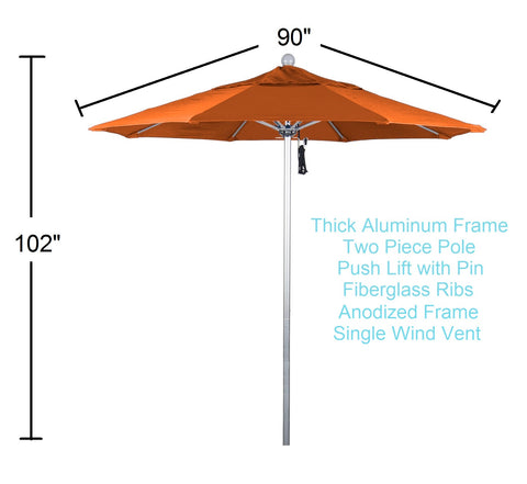 7.5 ft. outdoor patio umbrella