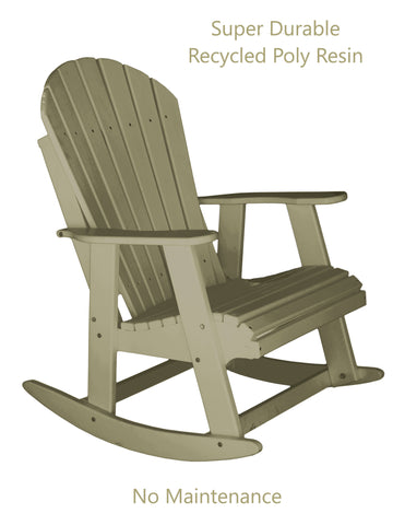 poly rocking chair fire pit ideas