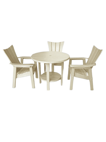 Commercial outdoor furniture dining set for restaurant patio