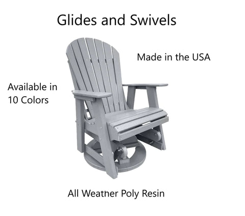 fire pit chair ideas - poly swivel chair