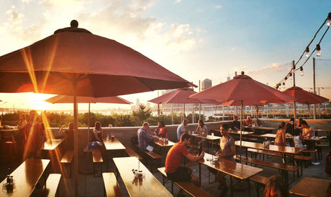 restaurant umbrellas