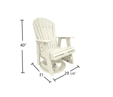 white outdoor swivel glider chair for small space outdoor furniture