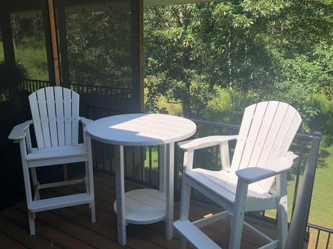 tall adirondack chairs are sturdy and comfortable