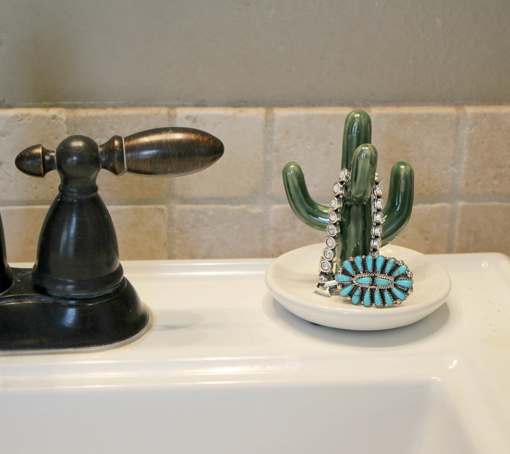 Get a cute ring dish to put by your sink, so you won't forget to take your jewelry off when washing your hands! Xo Coco
