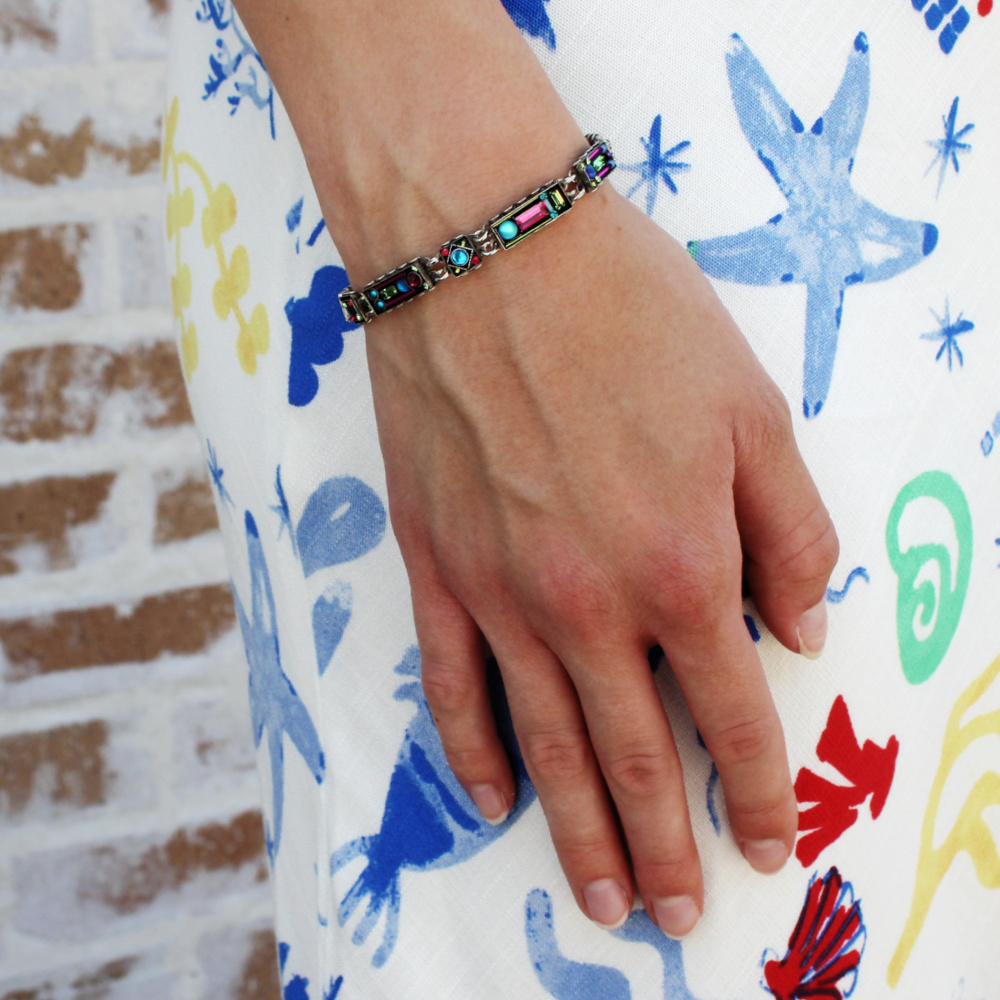 Blue Moonlight Rectangular Bracelet