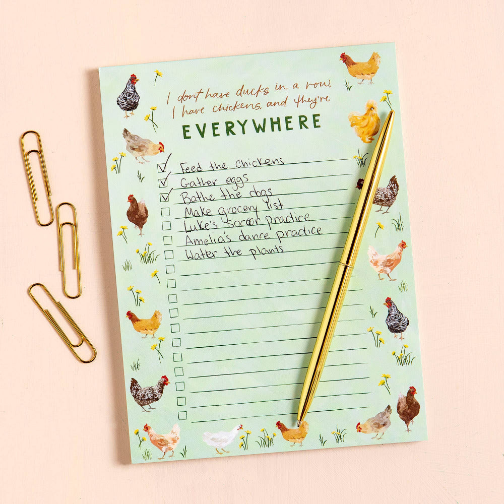 Chickens Everywhere Notepad