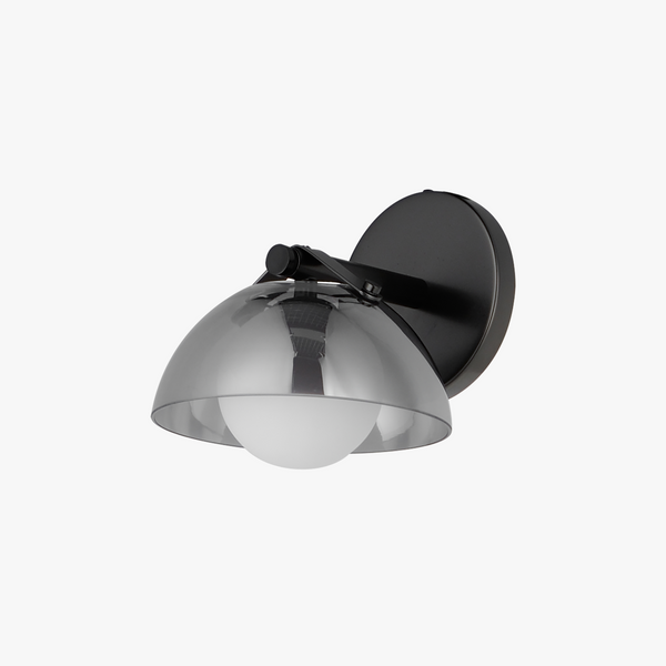 Domain 1-Light Wall Sconce - Smoke/Gunmetal