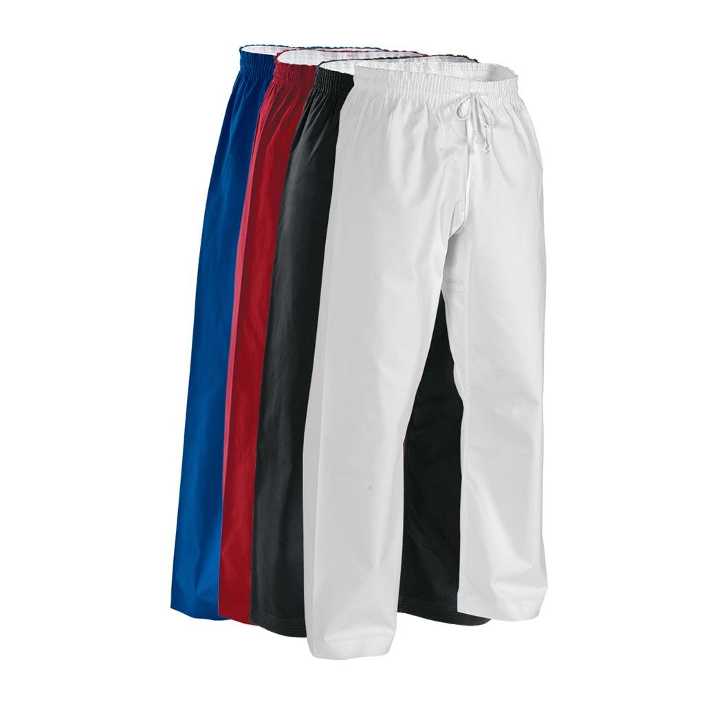 White stretch canvas pants with silver elastic belt - Horizons