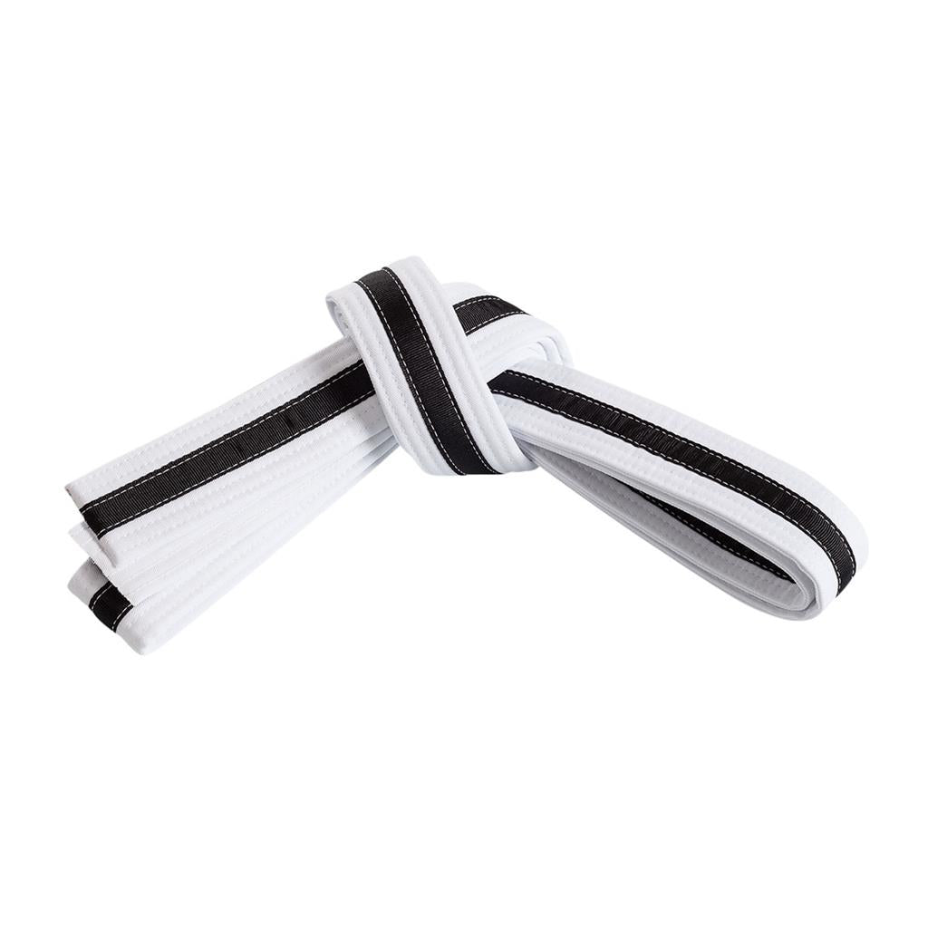 Arts Black Deluxe Double – Wrap Striped Martial Century Belt