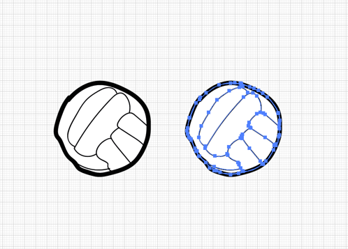 Adobe Illustrator symbol of a vector football