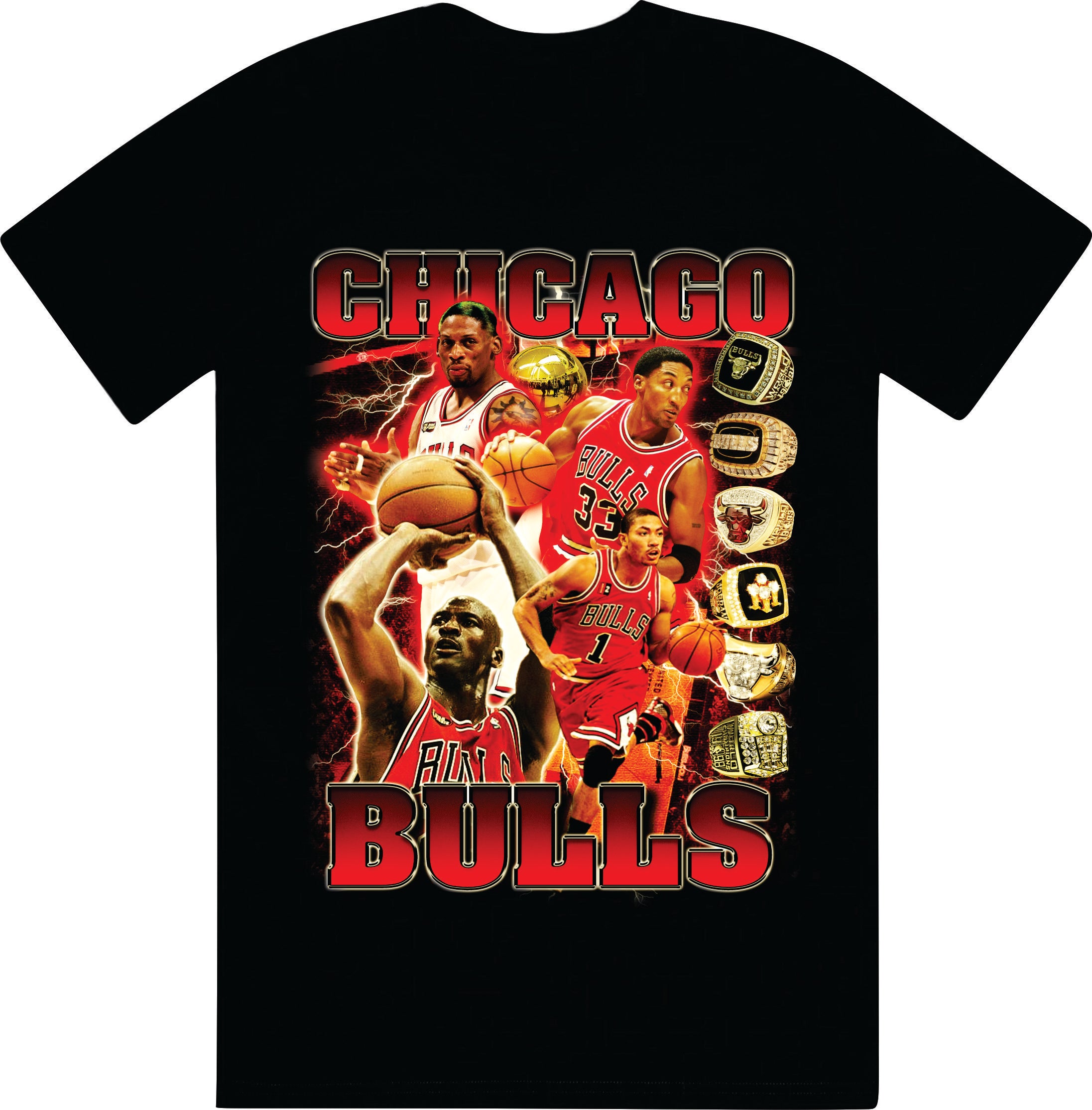 Chicago Bulls 001 - Vintage Graphic Tee