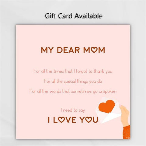 For Mom - Love You Mom Connected Heart Necklace