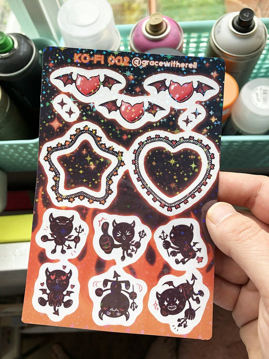 Sticker Sheets - Mayumikka's Ko-fi Shop - Ko-fi ❤️ Where creators get  support from fans through donations, memberships, shop sales and more! The  original 'Buy Me a Coffee' Page.