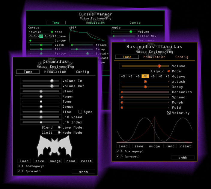 Basimilus Iteritas, Desmodus, and Cursus Vereor come to VST/AU