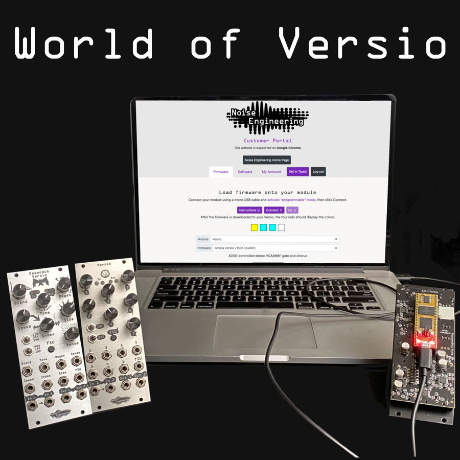 World of Versio: laptop and modules