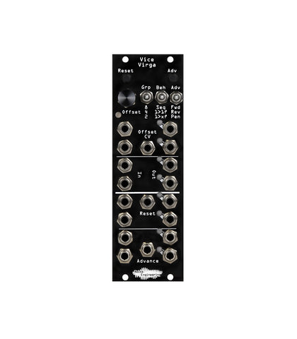 Vice Virga, 8-input, 8-output Eurorack sequential switch