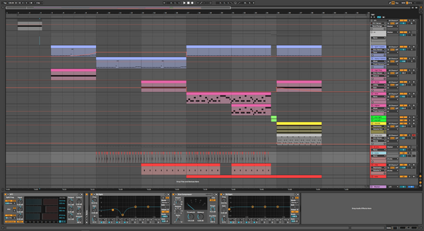 A session in Ableton Live