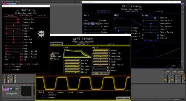 Virt Vereor, Sinc Vereor, and Ruina in Ableton Live