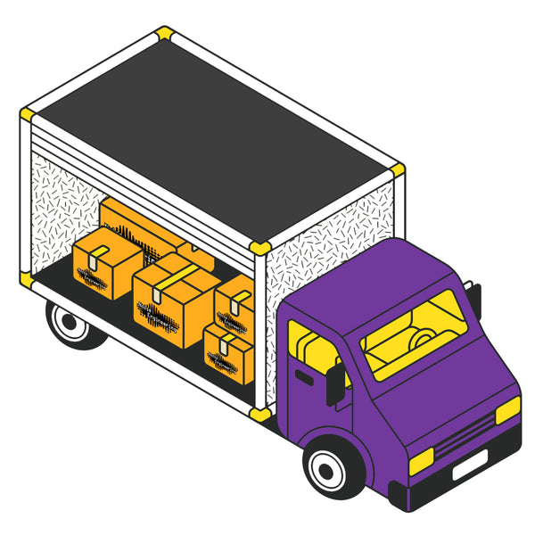 A box truck full of Noise Engineering packages