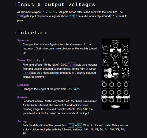 The Melotus Versio manual