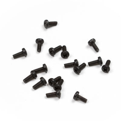 Black oxide steel screws for all your modular needs. Here is a smattering screws, showing them from all angles. They are black and are Phillips head. | Noise Engineering