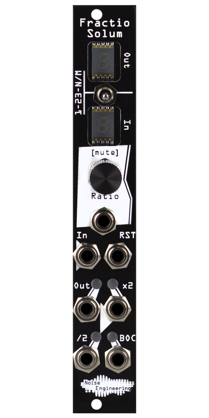 clock voltage-controlled | — Solum Noise Fractio in Engineering Polyrhythmic 4HP divider/multiplier