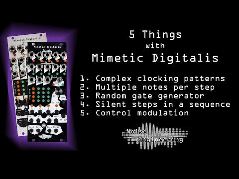 Mimetic Digitalis — Four-channel CV sequencer for improv and