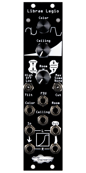 The dynamics processor of your dreams: stereo-in, stereo-out on a DSP/oscillator platform for Eurorack in black. | Librae Legio and the World of Legio by Noise Engineering