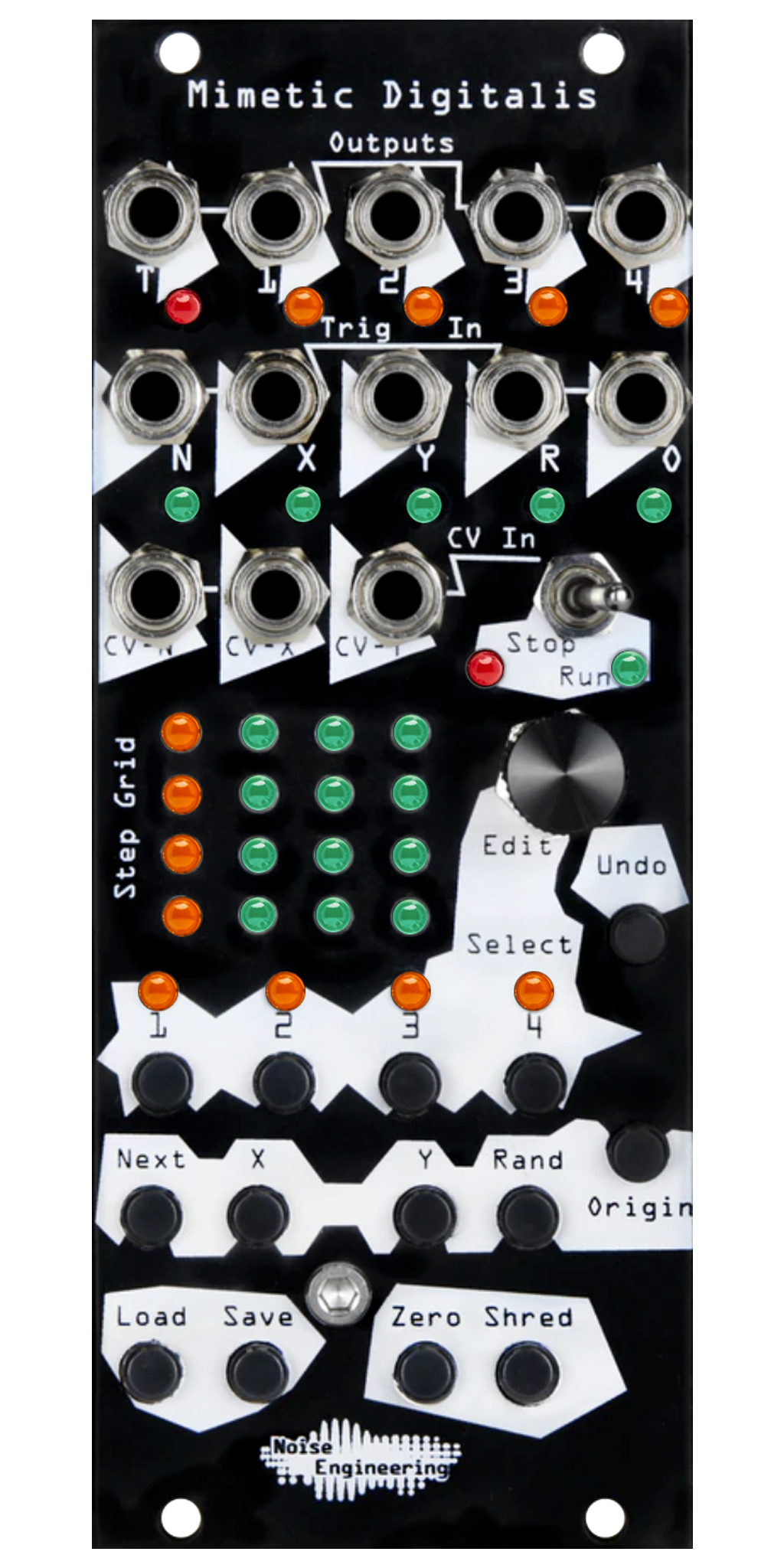 Mimetic Digitalis — Four-channel CV sequencer for improv and