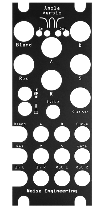 Ampla Versio panel overlay in black | Noise Engineering