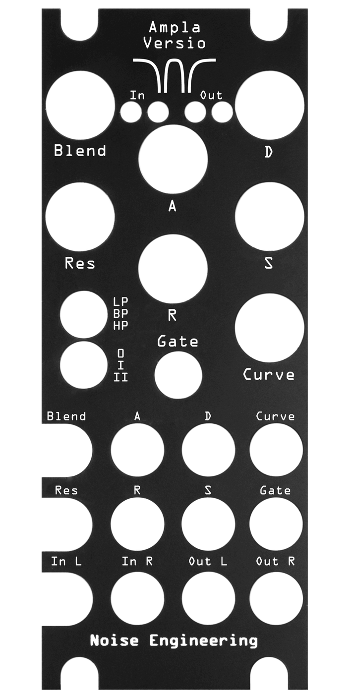 Ampla Versio panel overlay in black | Noise Engineering