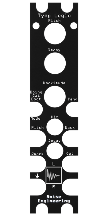 Tymp Legio panel overlay in black | Noise Engineering