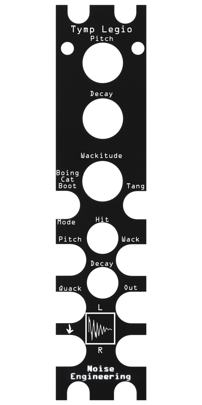 Tymp Legio panel overlay in black | Noise Engineering