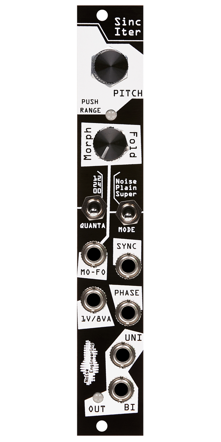 23-Octave multi-mode voltage-controlled Eurorack oscillator in black | Sinc Iter by Noise Engineering