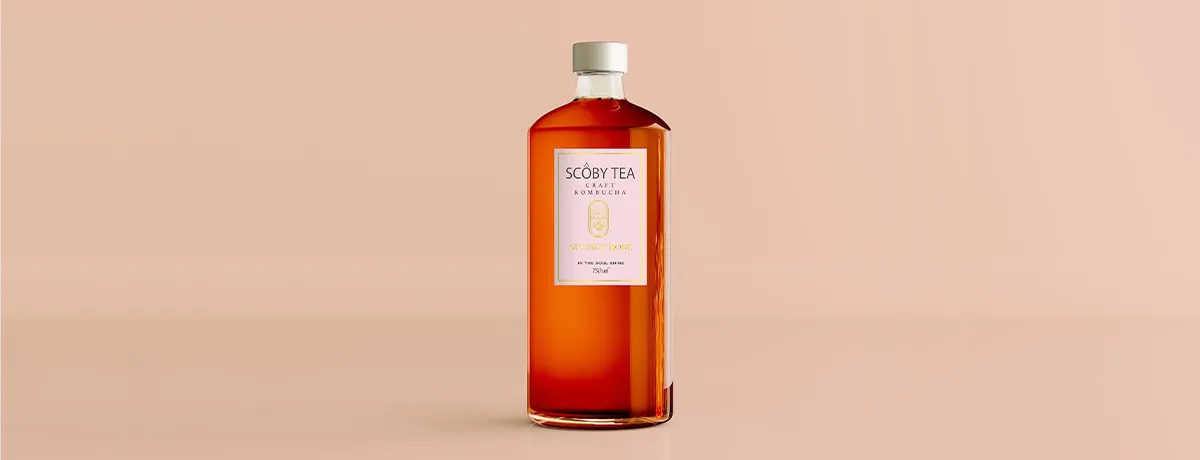 SCOBY TEA  SUNSET ROSE-サンセットローズ - 750ml