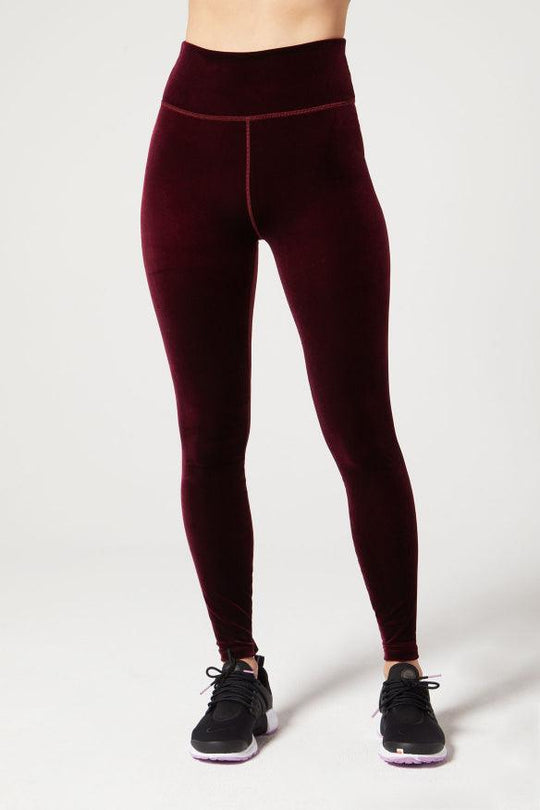 Metta Ribbed Legging - Deep Red –  a kind heart