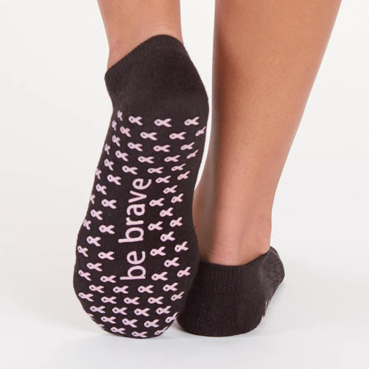 Sticky Be Socks BE GREAT 1/2 Toe Stripe Grip Socks on Sale