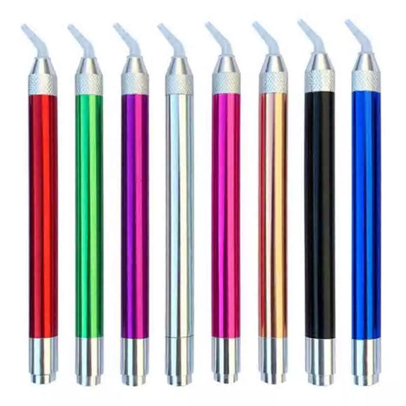 Pen Med Lys,Bøjet Tip, ass. farver