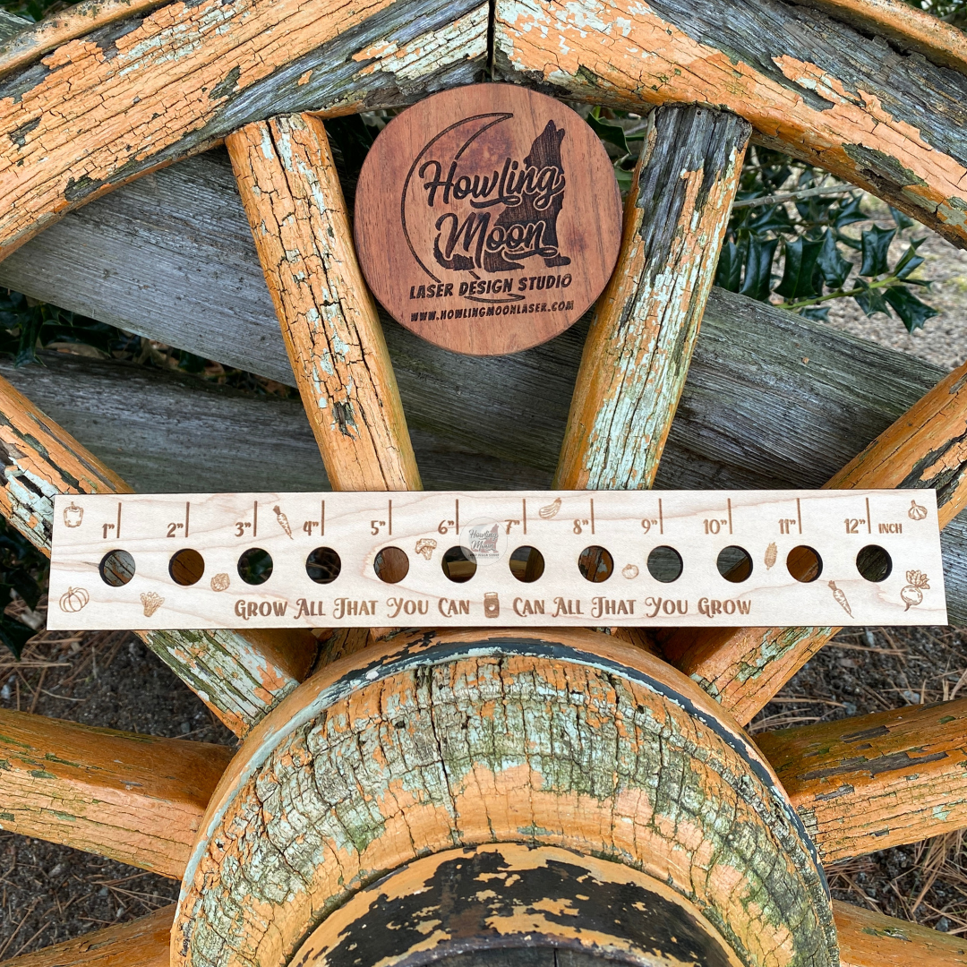 Grow All That You Can Seed Spacing Ruler