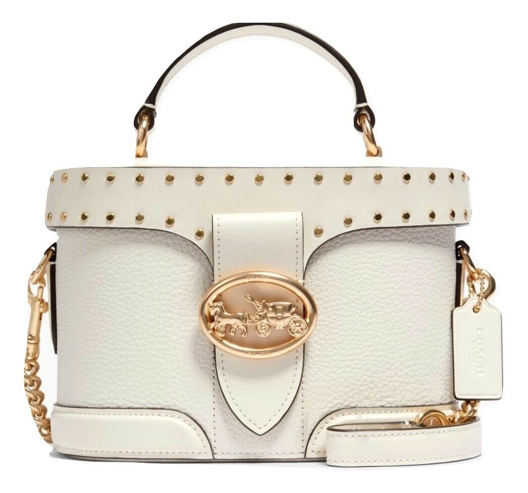 coach georgie gem crossbody with rivets