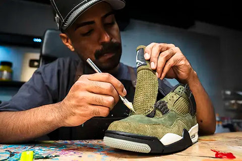 Cutting the tongue off Jordan 4