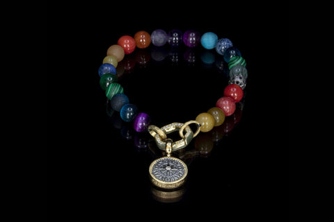 7 Chakra bracelet compass-Jewelry
