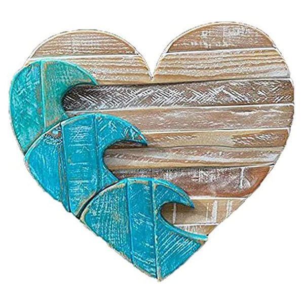 Ocean Wave Wall Hanging Ornament Heart-shaped Wall ...