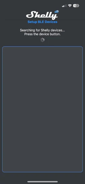 Shelly BLE Debug App