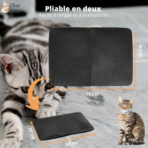 Tapis CatLux™ - Absorbeur de Litière & Odeur de Chat