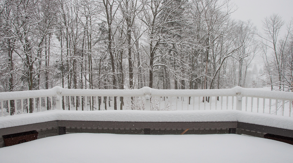 Winter Timber Deck