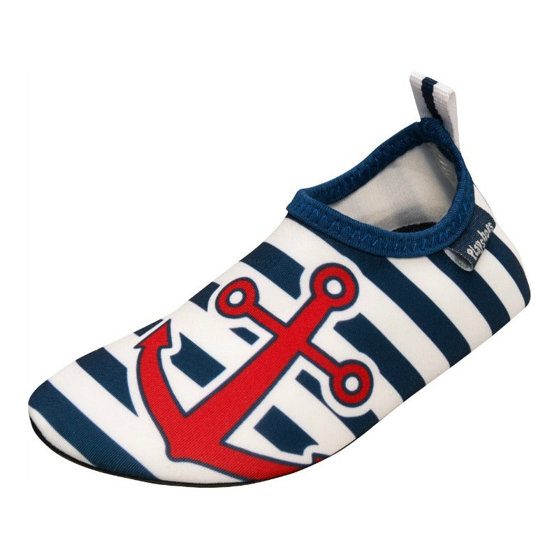 Playshoes UV waterschoenen marine wit anker Maat